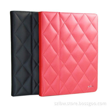 Leather Cases for iPad2/3/4, Check Pattern, Various Colors Available